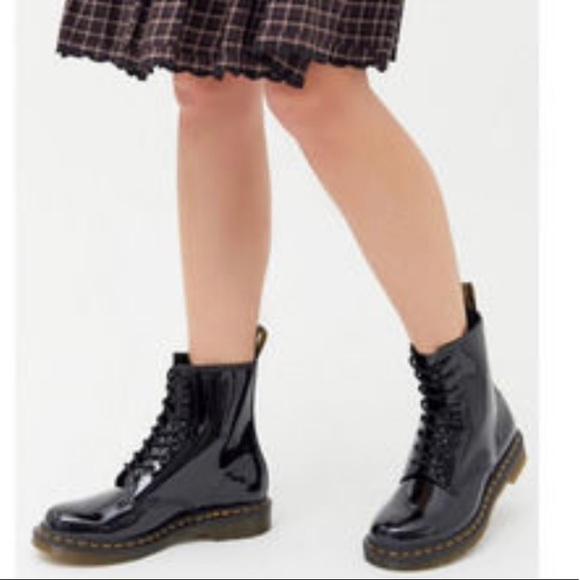 Dr Martens Black Patent Leather 1460 Boots Size 5 Excellent Condition! - Picture 12 of 12